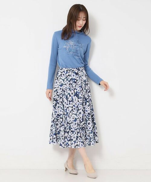 CORDIER / コルディア カットソー | 【M～4Lサイズ】エアポンチジャージハイネックプルオーバー | 詳細12