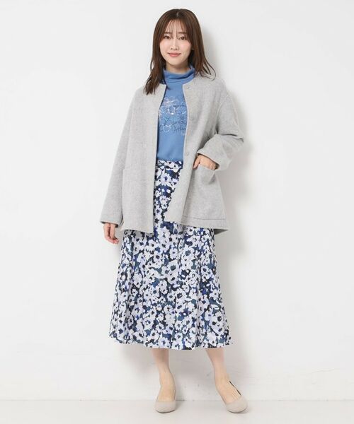 CORDIER / コルディア カットソー | 【M～4Lサイズ】エアポンチジャージハイネックプルオーバー | 詳細13