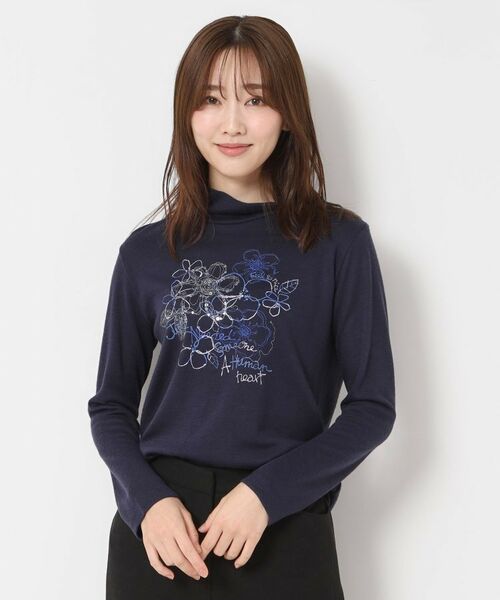 CORDIER / コルディア カットソー | 【M～4Lサイズ】エアポンチジャージハイネックプルオーバー | 詳細15