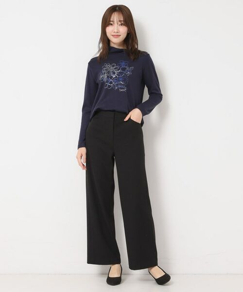 CORDIER / コルディア カットソー | 【M～4Lサイズ】エアポンチジャージハイネックプルオーバー | 詳細16