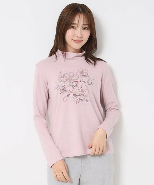 CORDIER / コルディア カットソー | 【M～4Lサイズ】エアポンチジャージハイネックプルオーバー | 詳細7