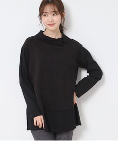 CORDIER / コルディア チュニック | 【M～4Lサイズ/洗える】キルトジャカードジャージチュニック