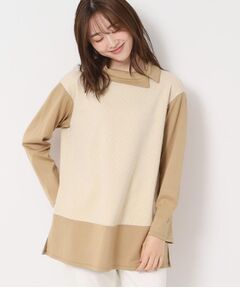 CORDIER / コルディア チュニック | 【M～4Lサイズ/洗える】キルトジャカードジャージチュニック