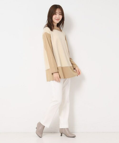 CORDIER / コルディア チュニック | 【M~4Lサイズ/洗える】キルトジャカードジャージチュニック | 詳細13