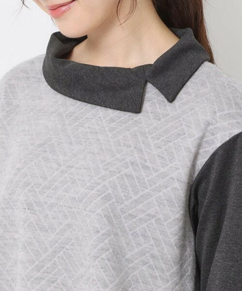 CORDIER / コルディア チュニック | 【M~4Lサイズ/洗える】キルトジャカードジャージチュニック | 詳細4