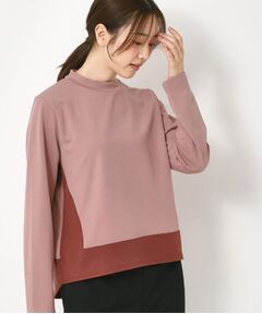 CORDIER / コルディア カットソー | 【セットアップ】アムールジャージ配色プルオーバー