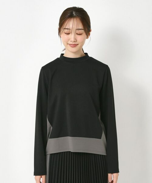 CORDIER / コルディア カットソー | 【セットアップ】アムールジャージ配色プルオーバー | 詳細1