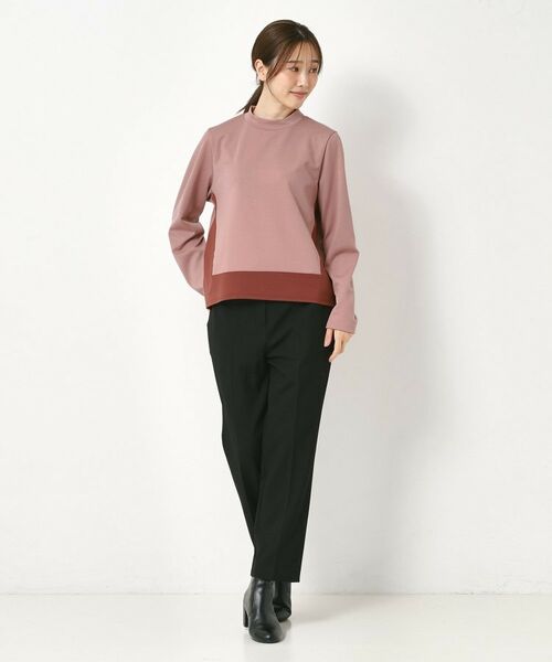 CORDIER / コルディア カットソー | 【セットアップ】アムールジャージ配色プルオーバー | 詳細12
