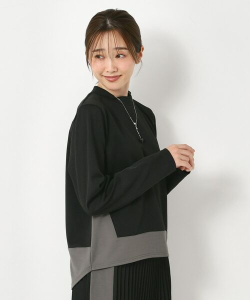 CORDIER / コルディア カットソー | 【セットアップ】アムールジャージ配色プルオーバー | 詳細15