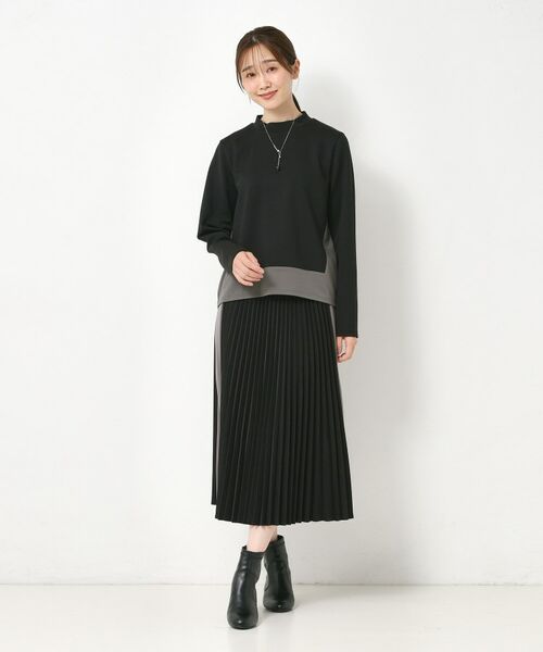 CORDIER / コルディア カットソー | 【セットアップ】アムールジャージ配色プルオーバー | 詳細16