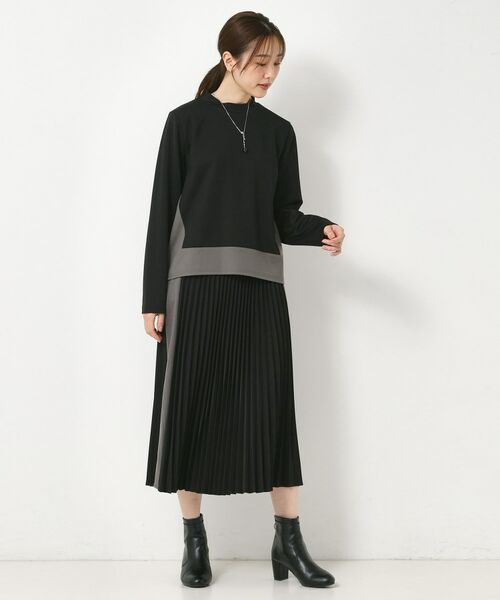 CORDIER / コルディア カットソー | 【セットアップ】アムールジャージ配色プルオーバー | 詳細17