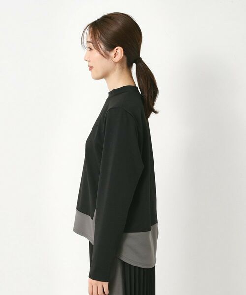 CORDIER / コルディア カットソー | 【セットアップ】アムールジャージ配色プルオーバー | 詳細2