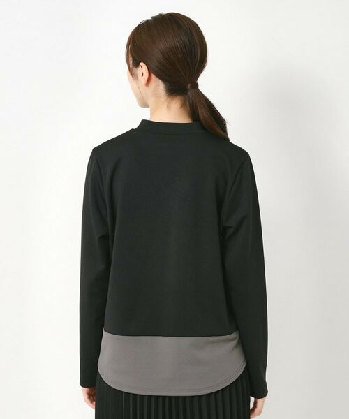 CORDIER / コルディア カットソー | 【セットアップ】アムールジャージ配色プルオーバー | 詳細3