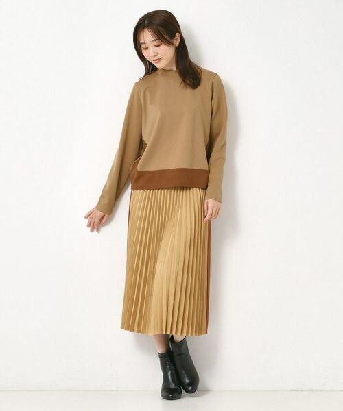 CORDIER / コルディア カットソー | 【セットアップ】アムールジャージ配色プルオーバー | 詳細8