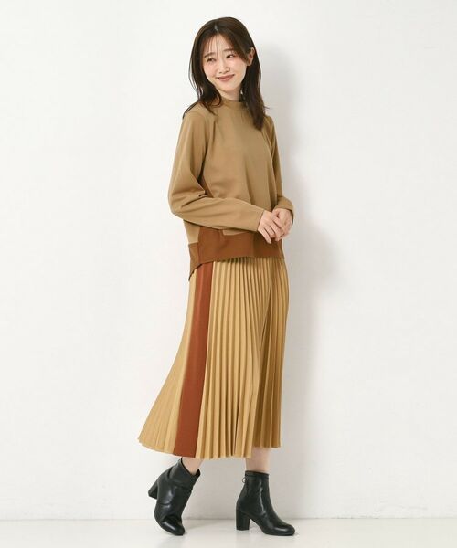 CORDIER / コルディア カットソー | 【セットアップ】アムールジャージ配色プルオーバー | 詳細9