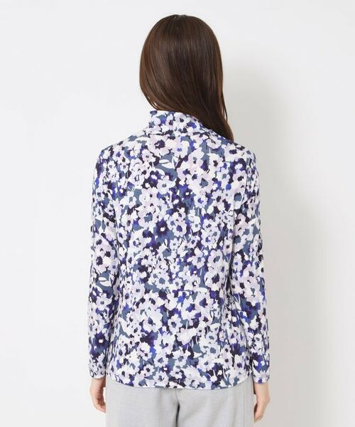 CORDIER / コルディア カットソー | 【M～4Lサイズ】ソニアフラワープリントハイネックジャージ | 詳細3