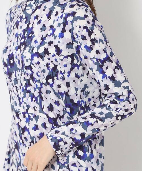 CORDIER / コルディア カットソー | 【M～4Lサイズ】ソニアフラワープリントハイネックジャージ | 詳細5