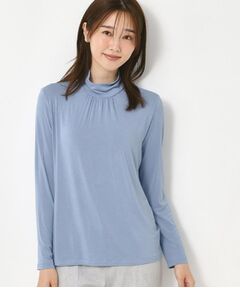 CORDIER / コルディア カットソー | 【レイヤードスタイルはお任せ】ギャザーディティールハイネックプルオーバー