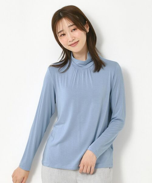 CORDIER / コルディア カットソー | 【レイヤードスタイルはお任せ】ギャザーディティールハイネックプルオーバー | 詳細12