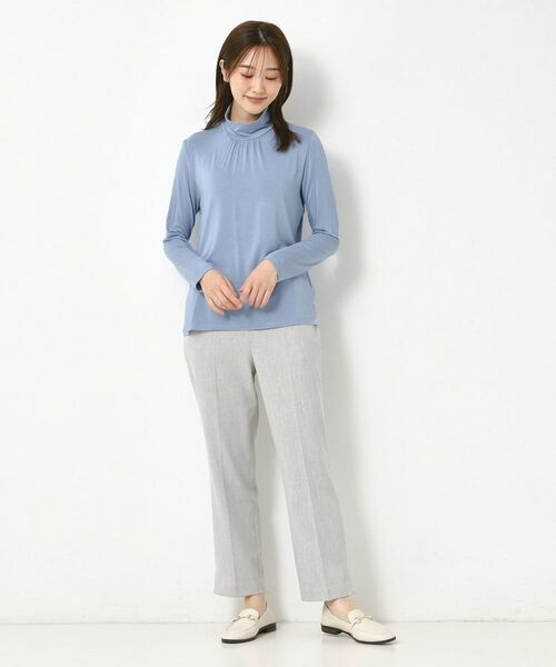 CORDIER / コルディア カットソー | 【レイヤードスタイルはお任せ】ギャザーディティールハイネックプルオーバー | 詳細13