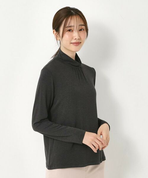 CORDIER / コルディア カットソー | 【レイヤードスタイルはお任せ】ギャザーディティールハイネックプルオーバー | 詳細16