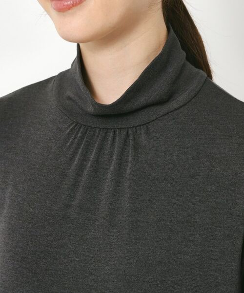 CORDIER / コルディア カットソー | 【レイヤードスタイルはお任せ】ギャザーディティールハイネックプルオーバー | 詳細4