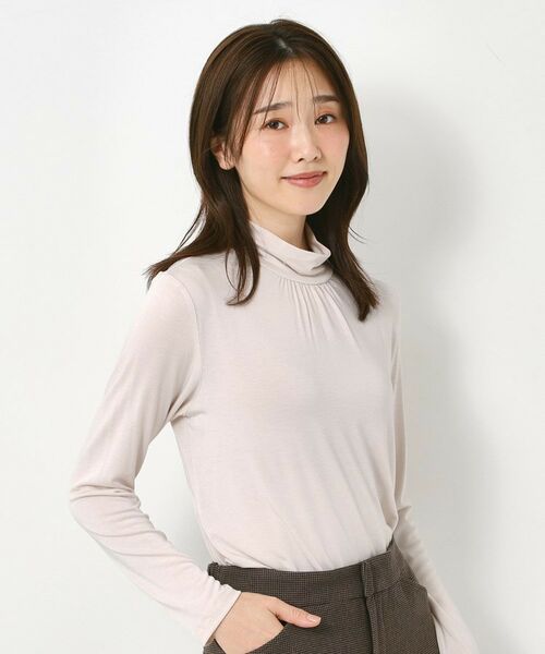 CORDIER / コルディア カットソー | 【レイヤードスタイルはお任せ】ギャザーディティールハイネックプルオーバー | 詳細8