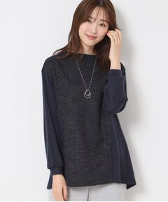 CORDIER / コルディア チュニック | 【洗える】ツイーディージャージチュニック