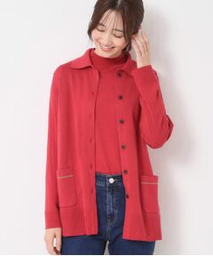 CORDIER / コルディア カーディガン・ボレロ | 【M～3Lサイズ／アンサンブル】スーパーマイフィル48 襟付ミドル丈カーディガン