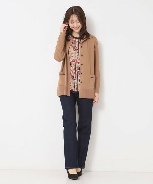 CORDIER / コルディア カーディガン・ボレロ | 【M～3Lサイズ／アンサンブル】スーパーマイフィル48 襟付ミドル丈カーディガン | 詳細10