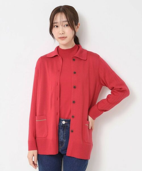 CORDIER / コルディア カーディガン・ボレロ | 【M～3Lサイズ／アンサンブル】スーパーマイフィル48 襟付ミドル丈カーディガン | 詳細12