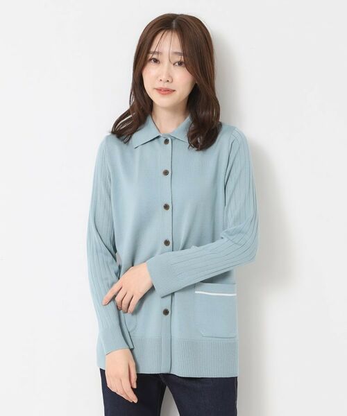 CORDIER / コルディア カーディガン・ボレロ | 【M～3Lサイズ／アンサンブル】スーパーマイフィル48 襟付ミドル丈カーディガン | 詳細16