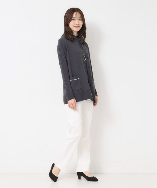 CORDIER / コルディア カーディガン・ボレロ | 【M～3Lサイズ／アンサンブル】スーパーマイフィル48 襟付ミドル丈カーディガン | 詳細22