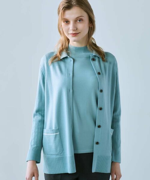 CORDIER / コルディア カーディガン・ボレロ | 【M～3Lサイズ／アンサンブル】スーパーマイフィル48 襟付ミドル丈カーディガン | 詳細25