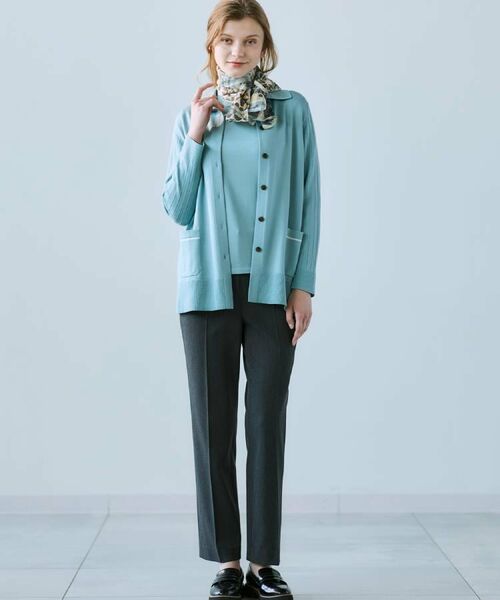 CORDIER / コルディア カーディガン・ボレロ | 【M～3Lサイズ／アンサンブル】スーパーマイフィル48 襟付ミドル丈カーディガン | 詳細26
