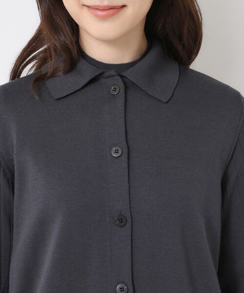 CORDIER / コルディア カーディガン・ボレロ | 【M～3Lサイズ／アンサンブル】スーパーマイフィル48 襟付ミドル丈カーディガン | 詳細4