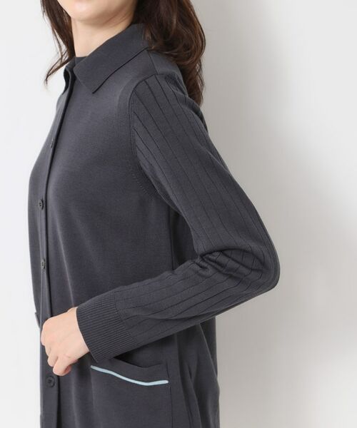 CORDIER / コルディア カーディガン・ボレロ | 【M～3Lサイズ／アンサンブル】スーパーマイフィル48 襟付ミドル丈カーディガン | 詳細5
