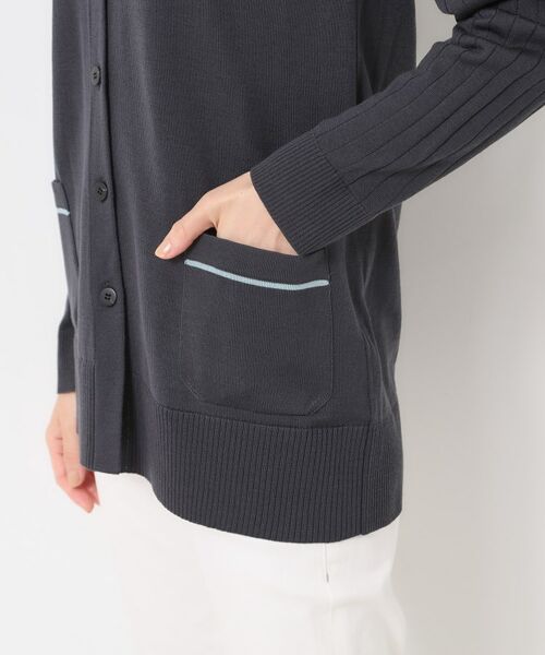 CORDIER / コルディア カーディガン・ボレロ | 【M～3Lサイズ／アンサンブル】スーパーマイフィル48 襟付ミドル丈カーディガン | 詳細6