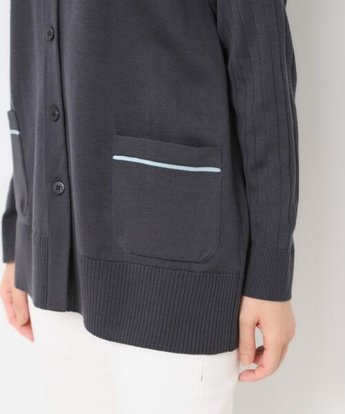 CORDIER / コルディア カーディガン・ボレロ | 【M～3Lサイズ／アンサンブル】スーパーマイフィル48 襟付ミドル丈カーディガン | 詳細7