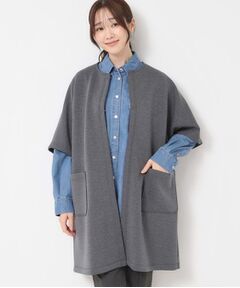 CORDIER / コルディア カーディガン・ボレロ | 【M～3Lサイズ】エアーダンボールジャージマント風コーディガン