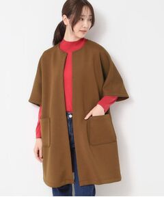 CORDIER / コルディア カーディガン・ボレロ | 【M～3Lサイズ】エアーダンボールジャージマント風コーディガン