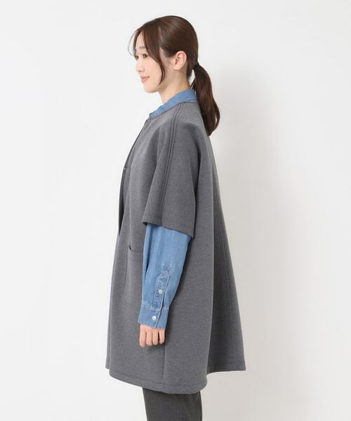 CORDIER / コルディア カーディガン・ボレロ | 【M～3Lサイズ】エアーダンボールジャージマント風コーディガン | 詳細2