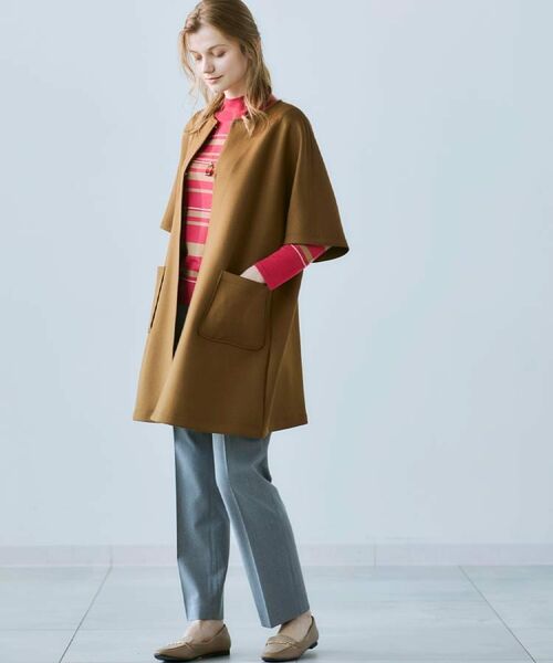 CORDIER / コルディア カーディガン・ボレロ | 【M～3Lサイズ】エアーダンボールジャージマント風コーディガン | 詳細24