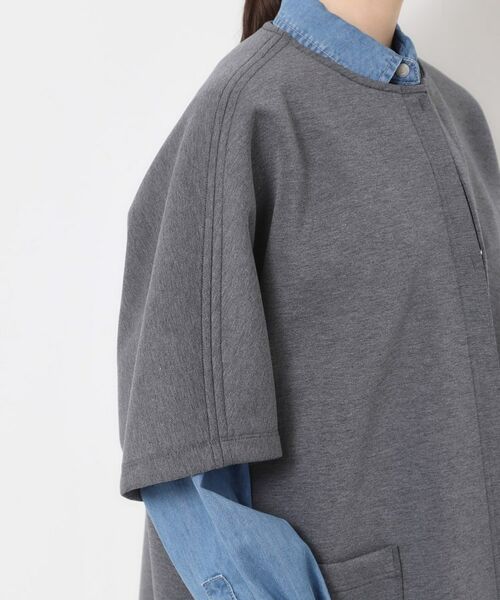 CORDIER / コルディア カーディガン・ボレロ | 【M～3Lサイズ】エアーダンボールジャージマント風コーディガン | 詳細5