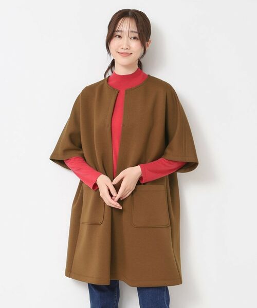 CORDIER / コルディア カーディガン・ボレロ | 【M～3Lサイズ】エアーダンボールジャージマント風コーディガン | 詳細8