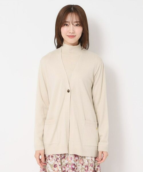 CORDIER / コルディア カーディガン・ボレロ | 【M～4Lサイズ／アンサンブル】スーパーマイフィル2 Vネックカーディガン | 詳細1