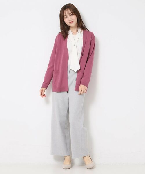 CORDIER / コルディア カーディガン・ボレロ | 【M～4Lサイズ／アンサンブル】スーパーマイフィル2 Vネックカーディガン | 詳細11