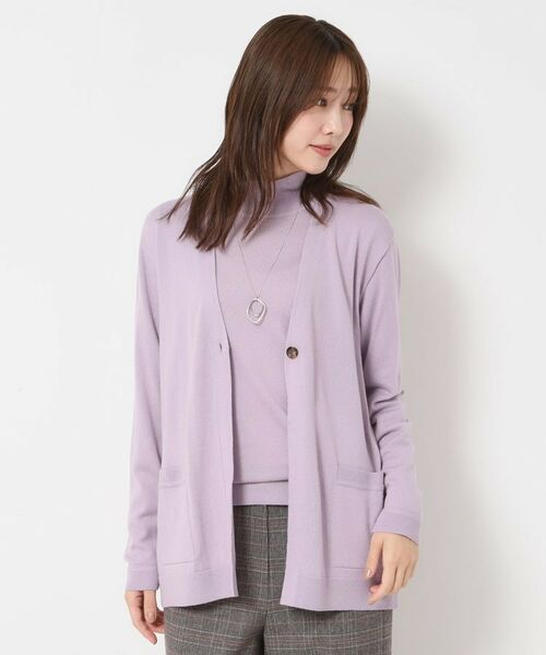 CORDIER / コルディア カーディガン・ボレロ | 【M～4Lサイズ／アンサンブル】スーパーマイフィル2 Vネックカーディガン | 詳細13