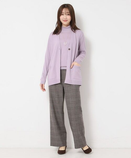 CORDIER / コルディア カーディガン・ボレロ | 【M～4Lサイズ／アンサンブル】スーパーマイフィル2 Vネックカーディガン | 詳細14