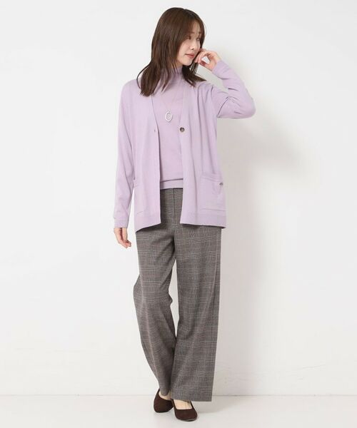 CORDIER / コルディア カーディガン・ボレロ | 【M～4Lサイズ／アンサンブル】スーパーマイフィル2 Vネックカーディガン | 詳細15